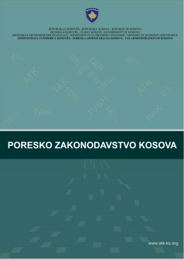 Knjiga – Poresko Zakonodavstvo Kosova