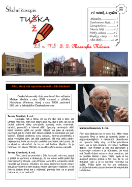 Tužka 2 11-12 - Základní škola TG Masaryka Milovice