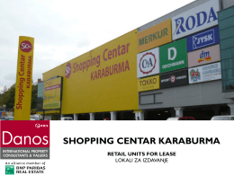 shopping centar karaburma retail units for lease