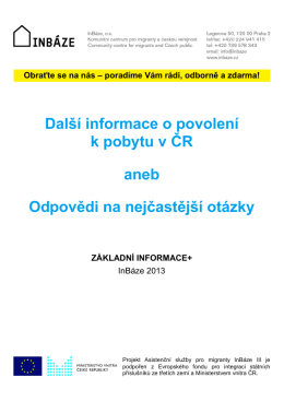 Brožura II v českém jazyce