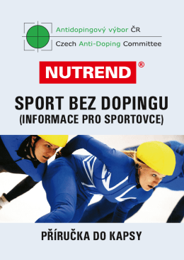 SPORT BEZ DOPINGU - Antidopingový výbor ČR