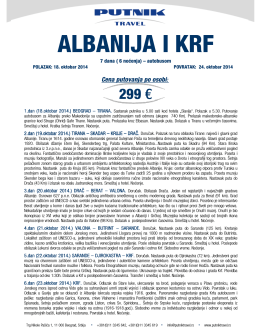 ALBANIJA I KRF - Putnik travel