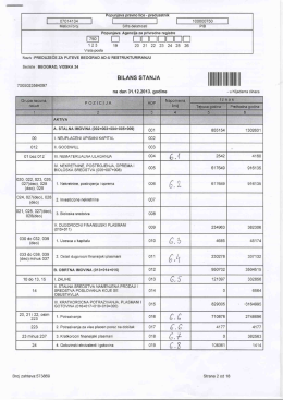 Finansijski izveštaji za 2013.