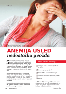 ANEMIJA USLED - Dynamic Medic