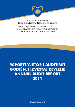 Raporti Vjetor i Auditimit - Zyra e Auditorit të Përgjithshëm