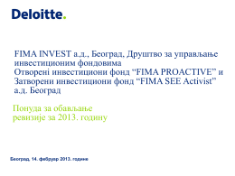 PDF 554KB - FIMA INVEST