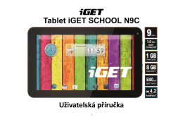 Tablet iGET SCHOOL N9C Uživatelská příručka