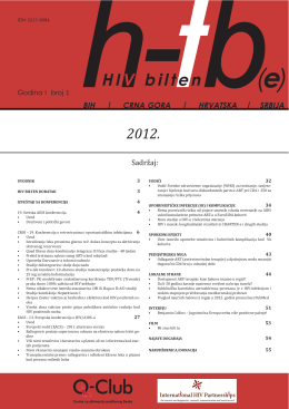HIV bilten HTB - HIV i-Base