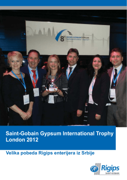 Saint-Gobain Gypsum International Trophy 2012