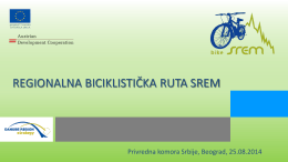 Studija uspostavljanja biciklističke rute Srem