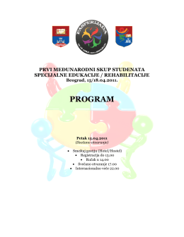 Program Fasperijade - Edukacija i Rehabilitacija