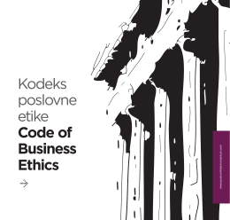 Kodeks poslovne etike Code of Business Ethics