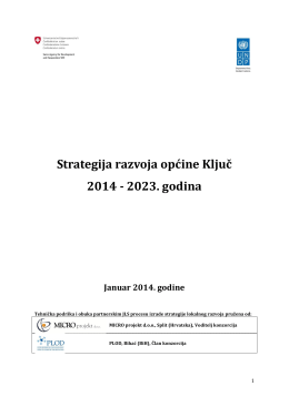 Strategija razvoja općine Ključ 2014 - 2023. godina