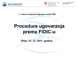 Procedure ugovaranja prema FIDIC-u