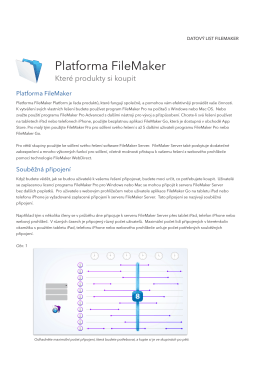 Platforma FileMaker – Které produkty si koupit