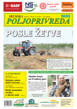 Sremska poljoprivreda broj 20 26. jul 2013.