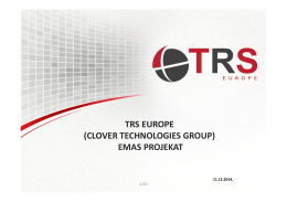 TRS EUROPE (CLOVER TECHNOLOGIES GROUP) EMAS