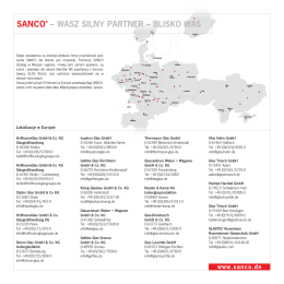 Wykaz adresów partnerów SANCO