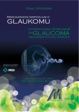 Međunarodni simpozijum o glaukomu Beograd 2012