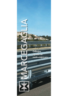 Marcegaglia, Odbojne ograde na saobraćajnicama