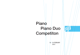 Piano Piano Duo Competiton - muzička škola "davorin jenko"