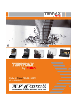 Cenovnik TERRAX (16.01.2015)