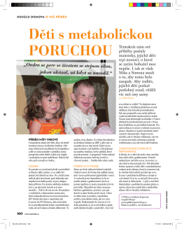 Děti s metabolickou - Národní sdružení PKU a jiných dědičných