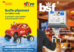 bsf magazin web - Bohemia Servis Finance as
