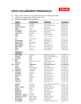 Dealer list -Maj 2012