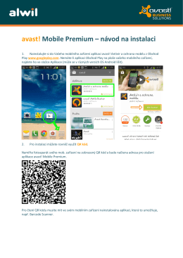 avast! Mobile Premium – návod na instalaci