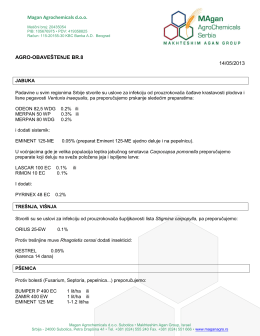 AGRO-OBAVESTENJE Br.8.pdf - Magan Agrochemicals Serbia