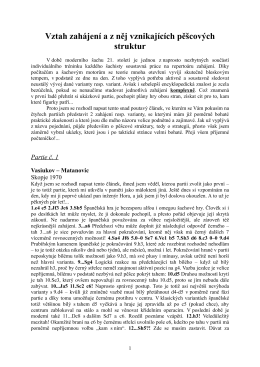 Vztah zahájení a z něj vznikajících pěšcových struktur (ve formátu pdf)