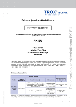 Deklaracija o karakteristikama FK-EU