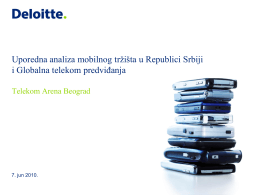 Uporedna analiza mobilnog tržišta u Republici Srbiji i