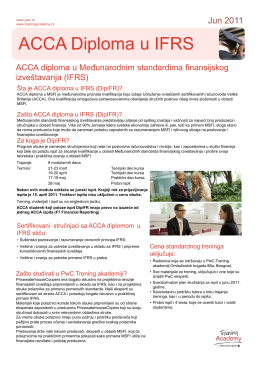 ACCA DipIFR - PwC Academy