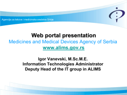 ALIMS Web portal - European Medicines Agency