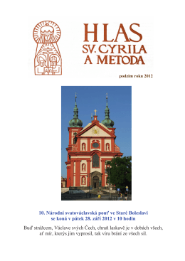 Hlas sv. Cyrila a Metoda - Podzim 2012