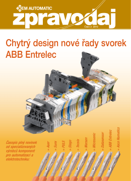 Chytrý design nové řady svorek ABB Entrelec