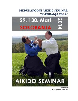 međunarodni aikido seminar “sokobanja 2014”