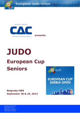 These details MUST be included in Cadet European Cup Outlines