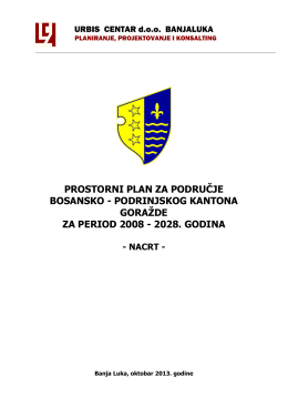 prostorni plan za područje bosansko