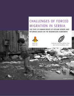 CHALLENGES OF FORCED MIGRATION IN SERBIA
