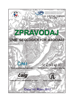 říjen 2012 - Česká asociace ložiskových geologů