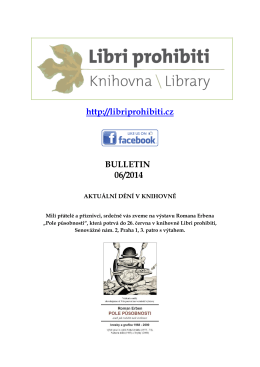 Bulletin 2014/06 - Libri prohibiti