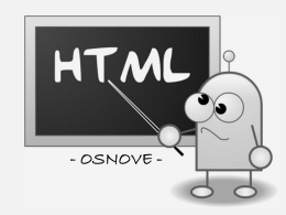 HTML – osnove