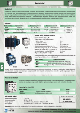 G/26 Kontaktori - Tracon Electric