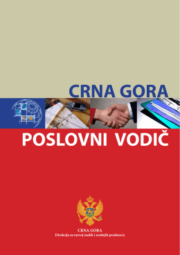 poslovni vodič crna gora - Direkcija za razvoj malih i srednjih