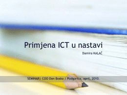 Primjena ICT u nastavi