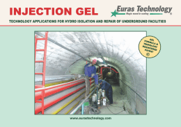 INJECTION GEL - Euras Technology Gel