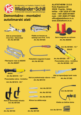 Demontažno - montažni autolimarski alati